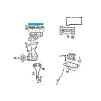 OEM Chrysler Sebring Gasket-Intake Manifold Diagram - 4884883AA