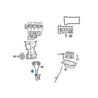 OEM 2009 Dodge Caliber TENSIONER-Chain Diagram - 2441025000