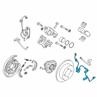 OEM Hyundai Azera Sensor Assembly-Abs Real Wheel , LH Diagram - 59910-3V001