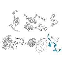 OEM 2012 Hyundai Azera Sensor Assembly-Abs Real Wheel , LH Diagram - 59910-3V001