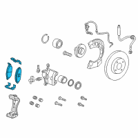 OEM 2019 Chevrolet Spark Front Pads Diagram - 42357463