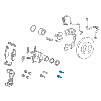 OEM 2020 Chevrolet Spark Bolt/Screw-Front Brake Caliper Guide Pinion Diagram - 95975168