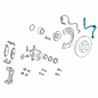 OEM 2021 Chevrolet Spark Brake Hose Diagram - 95390031