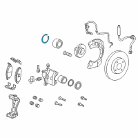 OEM 2016 Chevrolet Spark Wheel Bearing Snap Ring Diagram - 95184128