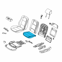 OEM 2006 BMW X5 Seat Upholstery Diagram - 52-10-8-099-306