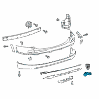 OEM 2021 Toyota Land Cruiser Reverse Sensor Diagram - 89341-42060-B1