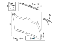 OEM Cadillac Lift Gate Switch Diagram - 84248379