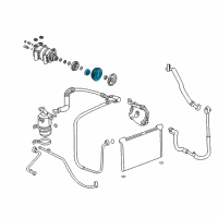 OEM 1984 Chevrolet Corvette Pulley With Bearing Diagram - 6580037