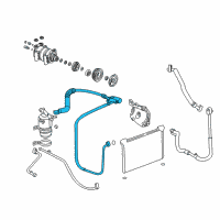 OEM Chevrolet Silverado 3500 HD Hose & Tube Assembly Diagram - 15187281