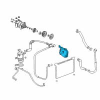 OEM 2007 Chevrolet Express 2500 Bracket, A/C Compressor Diagram - 97386417