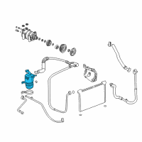 OEM 2004 Chevrolet Silverado 3500 Accumulator Asm, A/C Diagram - 89018601