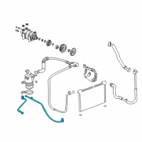OEM Chevrolet Silverado 3500 HD Tube Asm-A/C Evaporator Diagram - 15948589