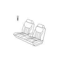 OEM 1999 Chrysler Concorde Seat Cushion Pad Diagram - QZ781D5AA