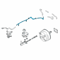 OEM 2014 Hyundai Genesis Hose Assembly-Vacuum Diagram - 59140-3M900