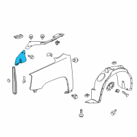 OEM 2016 Chevrolet Equinox Splash Shield Diagram - 22992825