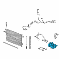 OEM GMC Terrain Compressor Assembly Diagram - 84666664