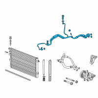 OEM 2022 Chevrolet Equinox Evaporator Tube Diagram - 84898793