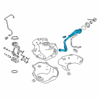 OEM 2020 Toyota Prius AWD-e Filler Pipe Diagram - 77210-47280