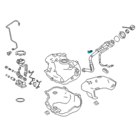 OEM 2022 Toyota Prius Filler Pipe Clamp Diagram - 77285-06510