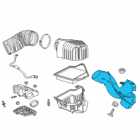 OEM 2020 Dodge Grand Caravan Fresh Air Duct Diagram - 4861736AB