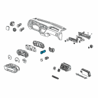 OEM 1999 Honda Odyssey Switch Assembly, Hazard Diagram - 35510-S0X-A01