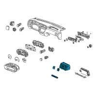 OEM 2001 Honda Odyssey Control Assy., Auto Air Conditioner Diagram - 79650-S0X-A42