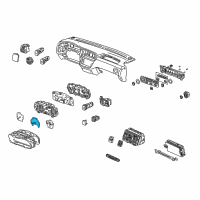 OEM 2000 Honda Odyssey Speedometer Assembly Diagram - 78120-S0X-A01