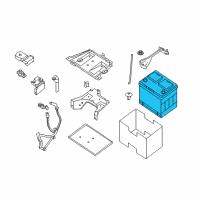 OEM Nissan Rogue Batteries Diagram - 24410JA10B