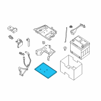 OEM 2021 Nissan Murano Tray-Battery Diagram - 24428-3Z000