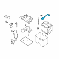 OEM 2019 Nissan Maxima Battery Frame Diagram - 24420-9DJ0A