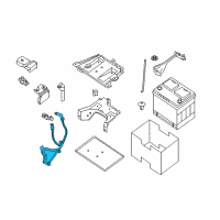 OEM 2017 Nissan Pathfinder Cable Assy-Battery Earth Diagram - 24080-3KA0A