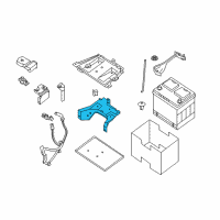 OEM 2019 Nissan Pathfinder Bracket-Battery Support Diagram - 64160-9PJ0A