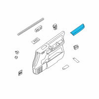 OEM 2010 Nissan Armada Front Door Armrest, Left Diagram - 80941-ZQ00A