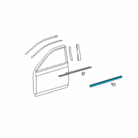 OEM 2007 Toyota Avalon Lower Molding Diagram - 75071-07030