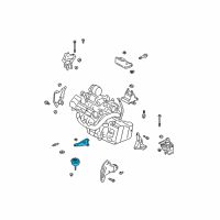 OEM 2000 Buick LeSabre Mount Asm-Trans Front Diagram - 25736430