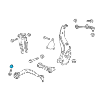 OEM 2019 Cadillac CT6 Front Lower Control Arm Nut Diagram - 11547685