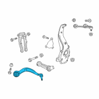 OEM Cadillac Front Lower Control Arm Diagram - 84245542