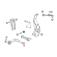 OEM 2016 Cadillac CT6 Rear Lower Control Arm Nut Diagram - 11547684