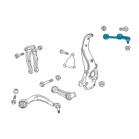 OEM 2019 Cadillac CT6 Front Upper Control Arm Assembly Diagram - 22927216