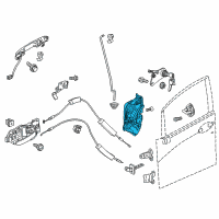 OEM Honda Fit Latch Assembly Diagram - 72150-T0A-A31