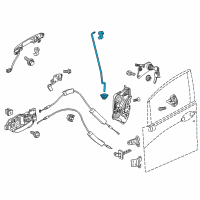 OEM Honda Fit Rod Set, L. FR. Door Latch Diagram - 72153-T5A-305