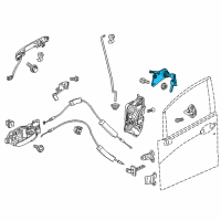 OEM 2018 Honda Fit Cylinder, Driver Side Door Diagram - 72185-T5A-003
