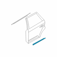 OEM 2003 Nissan Murano Moulding-Rear Door, RH Diagram - 82870-CA000