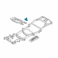 OEM 1998 Dodge Durango Bracket Skid Plate Diagram - 52019850