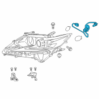 OEM 2016 Lexus ES300h Cord, Headlamp Diagram - 81125-33A50