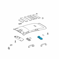 OEM Toyota Venza Dome Lamp Diagram - 81360-30050-B1