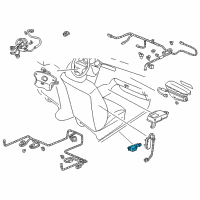 OEM 2001 Acura RL Sensor Assembly, Side Impact Diagram - 77970-SZ3-A91