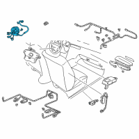 OEM 2002 Acura RL Reel Assembly, Cable Diagram - 77900-SZ3-A03