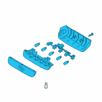 OEM Kia Soul Lamp Assembly-High Mounted Stop Diagram - 927012K010