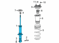 OEM 2022 GMC Yukon XL Strut Diagram - 84808104